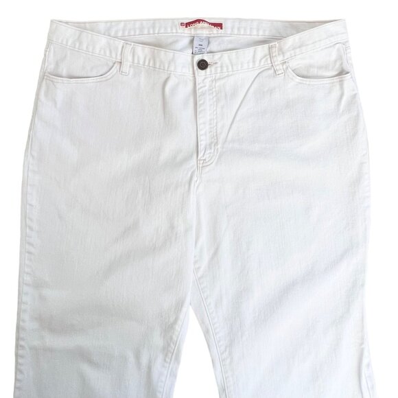 Womens Gap Long And Lean White Denim Jeans Size 20R Boot Cut - Picture 7 of 12